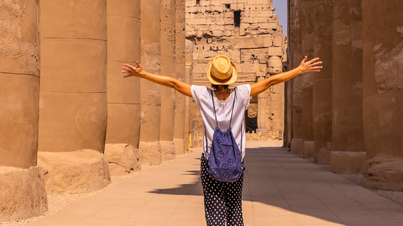 Wahrzeichen in Ägypten: Erkundung der Pracht 3 Ein Bild von seinem Reisenden am Karnak Tempel in