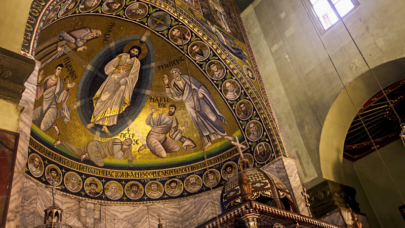 Eine wunderbare Aufnahme eines der Wandgemalde aus dem Katharinenkloster