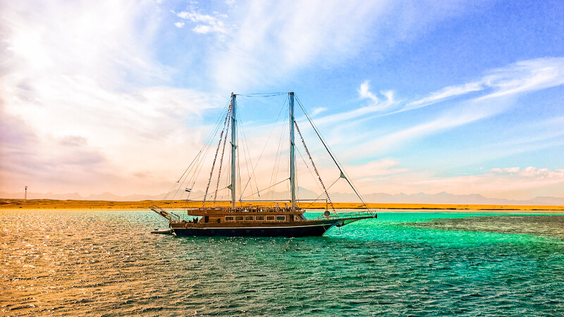luxus bootstour an den stranden von hurghada
